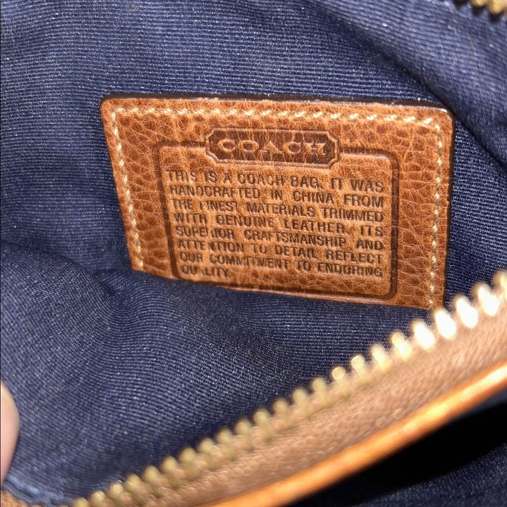 Coach Brown Leather Accent Bag - Picture 4 of 4
